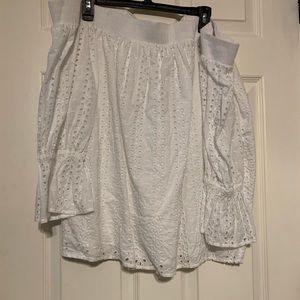 White off the shoulder